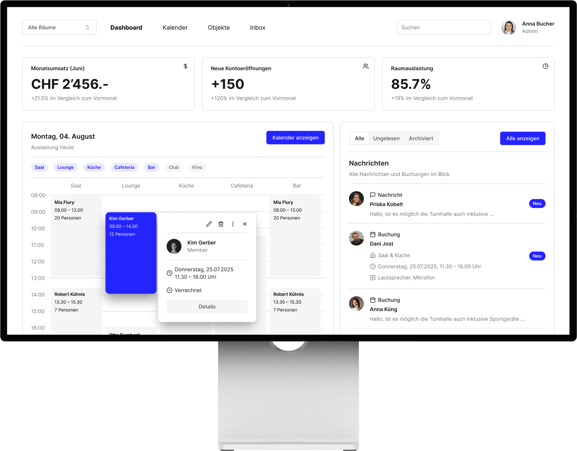 Sperrbuchungen & Ferien