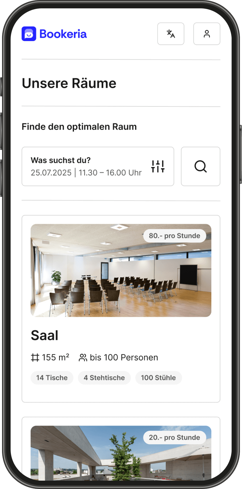 Filter und Verfügbarkeiten